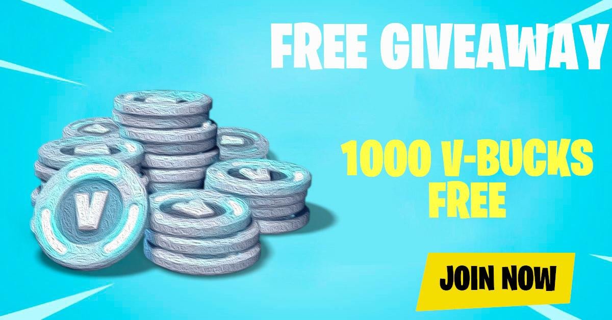 Free GIVEAWAY 1,000 VBucks