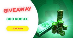 Join 800 Robux giveaway