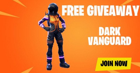 Dark Vanguard Skin giveaway