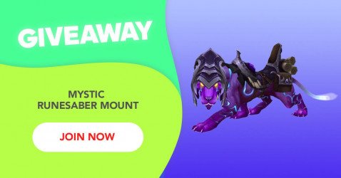 Mystic Runesaber Mount giveaway