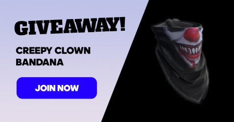 Creepy Clown Bandana giveaway