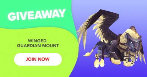 Free Giveaway Winged Guardian Mount - skunk tail roblox