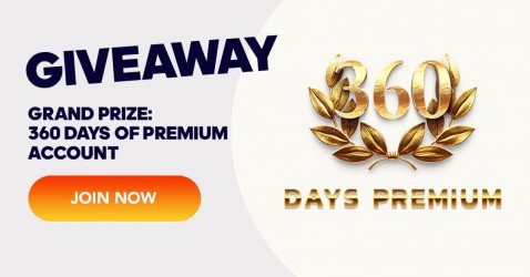 360 DAYS OF PREMIUM ACCOUNT giveaway