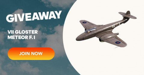 VII GLOSTER METEOR F. I giveaway