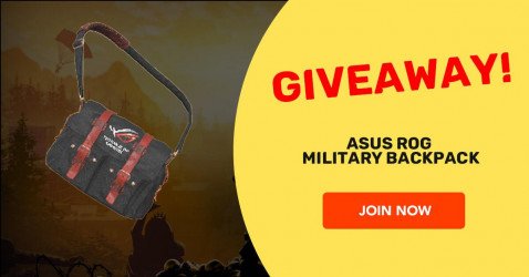 ASUS RoG Military Backpack giveaway