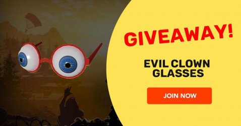 Evil Clown Glasses giveaway