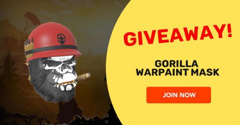 Gorilla Warpaint Mask giveaway