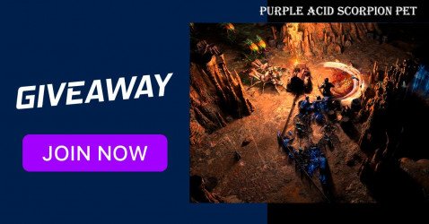 Purple Acid Scorpion Pet giveaway