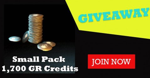 Small Pack 1,700 GR Credits giveaway